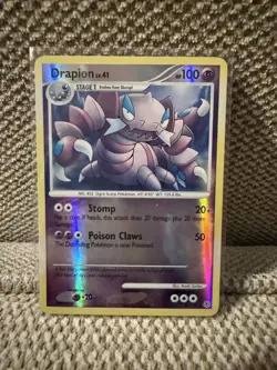 Pokemon Card Drapion Diamond & Pearl Reverse Holo Rare 23/130 - Image 1