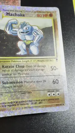 Pokemon TCG Machoke Legendary Collection 51 Reverse Holo Uncommon Card - Image 2