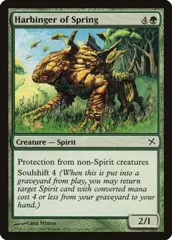 MTG Magic the Gathering Harbinger of Spring (128/170) Betrayers of Kamigawa MP - Image 1
