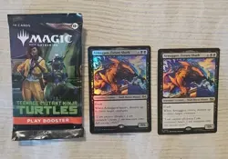 MTG Armaggon, Future Shark (Extended Art) TMNT Foil And Regular Lot Of 2 - Image 1