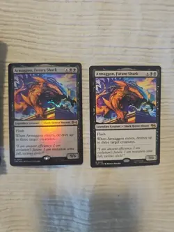 MTG Armaggon, Future Shark (Extended Art) TMNT Foil And Regular Lot Of 2 - Image 2