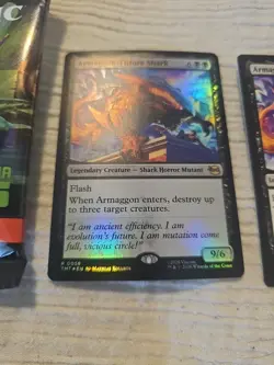 MTG Armaggon, Future Shark (Extended Art) TMNT Foil And Regular Lot Of 2 - Image 4