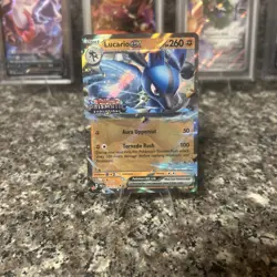 Lucario Ex - 051/131 Pokemon Stamped Prismatic Evolutions Double Rare Promo Card - Image 1