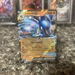 Lucario Ex - 051/131 Pokemon Stamped Prismatic Evolutions Double Rare Promo Card - Image 2