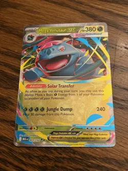 Pokemon Mega Venusaur ex 003/132 Mega Evolution Double Rare Holo - NM - Image 1