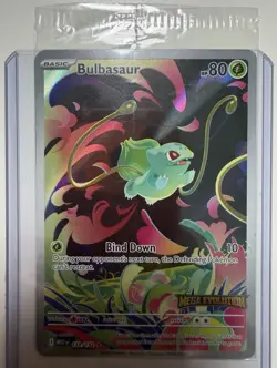 Pokemon Mega Evolution Bulbasaur 133/132 Mega Evolution Stamped Promo - Image 1