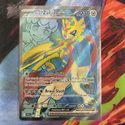 Pokemon SV09: Journey Together #176/159 Hop's Zacian ex NM - Image 1