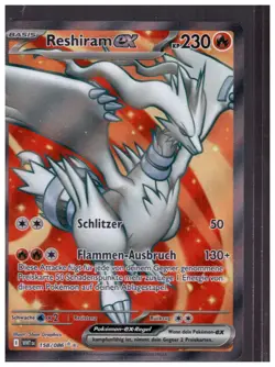 Reshiram EX WHT 158/086 Ultra Rare Weiße Flammen 2025 Pokemon GER - Image 1