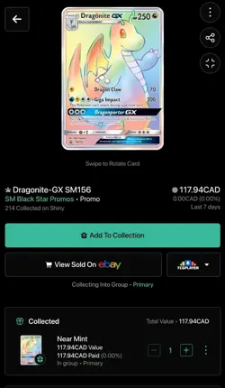 Pokemon Sun and Moon Black Star Promo DRAGONITE GX Secret Rainbow Rare #SM156 - Image 4