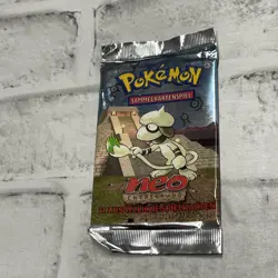 Vintage Pokemon Neo Discovery Smeargle Pack - Artwork - OPENED EMPTY Vtg GERMAN - Image 1