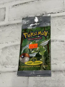 Pokemon TCG Jungle Booster Pack Open/EMPTY Scyther Pokemon Nintendo WOTC Vintage - Image 1