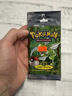 Pokemon TCG Jungle Booster Pack Open/EMPTY Scyther Pokemon Nintendo WOTC Vintage - Image 2