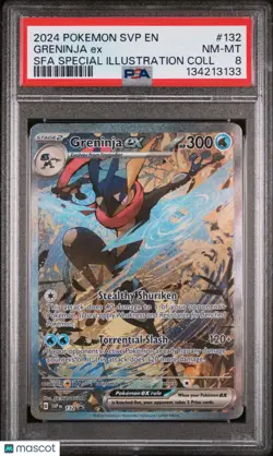 Greninja EX Sfa Special Illustration Coll PSA 8 132 Pokemon Black Star Promo - Image 1