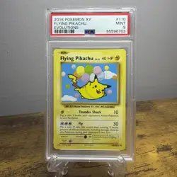 2016 POKEMON XY EVOLUTIONS FLYING PIKACHU #110 PSA 9 - Image 1