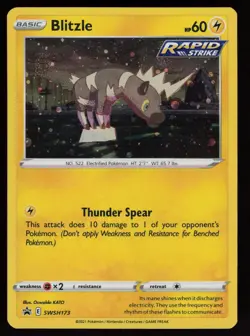 BLITZLE SWSH173 HOLOFOIL PROMO SWORD & SHIELD PROMO POKEMON NM/M - Image 1