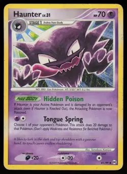 HAUNTER 41/99 UNCOMMON ARCEUS POKEMON HP - Image 1