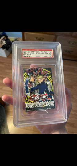 Yugioh! invasion of chaos unlimited booster pack psa 10 MINT - Image 3