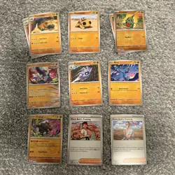 Pokemon TCG Prismatic Evolutions bulk lot ~140 Card Lot w/ Holos & Pokeballs - Image 3