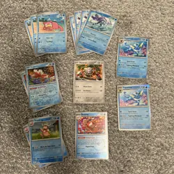 Pokemon TCG Prismatic Evolutions bulk lot ~140 Card Lot w/ Holos & Pokeballs - Image 5