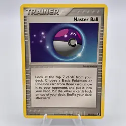 Pokemon TCG Master Ball 99/113 Delta Species Uncommon Trainer Item Card NM - Image 1