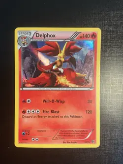Delphox Holo 10/39 XY Kalos Starter Set 2013 Pokemon TCG Card HP/DMG - Image 2