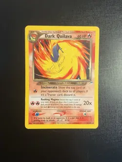 Dark Quilava 39/105 Neo Destiny Vintage Pokemon Card 2000 Non-Holo HP - Image 1