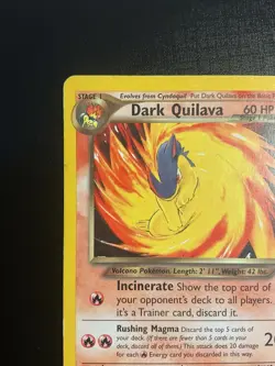 Dark Quilava 39/105 Neo Destiny Vintage Pokemon Card 2000 Non-Holo HP - Image 3
