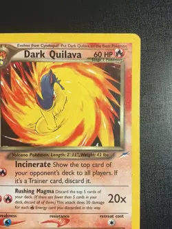 Dark Quilava 39/105 Neo Destiny Vintage Pokemon Card 2000 Non-Holo HP - Image 4