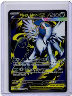 Pokemon Me01: Mega Absol Ex Ultra Rare Full Art Card 161/132 Ultra Rare Mega Evo - Image 1