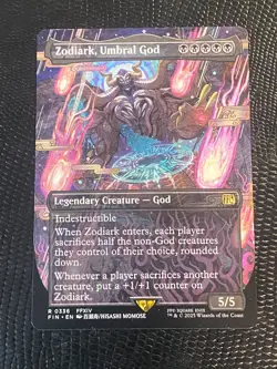 Zodiark, Umbral God: Borderless Rare 0336 Magic MTG Final Fantasy NM FREE SHIP - Image 1