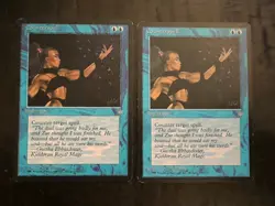 MTG Counterspell Ice Age x2 Lot of 2 – Vintage Magic the Gathering Cards – MP - Image 1