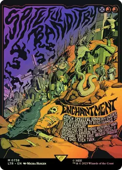 MTG SPITEFUL BANDITRY BORDERLESS POSTER FOIL The Lord of the Rings NM - Image 1