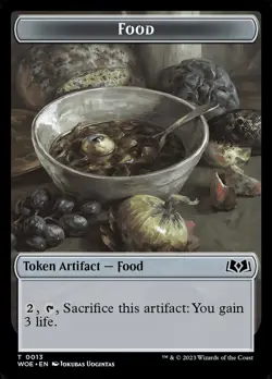 MTG Magic the Gathering Token - Food (13/515) Wilds of Eldraine LP - Image 1