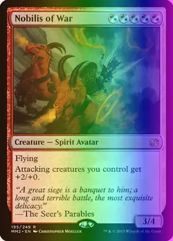 MTG Magic the Gathering Nobilis of War (195/265) Modern Masters 2015 LP FOIL - Image 1
