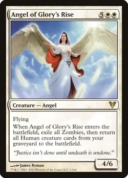 MTG Angel of Glory's Rise (1/252) Avacyn Restored Japanese LP - Image 1