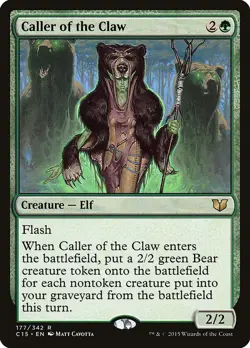 MTG Magic the Gathering Caller of the Claw (177/392) Commander 2015 LP - Image 1