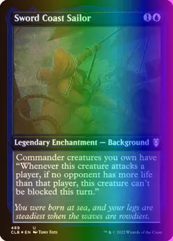 Sword Coast Sailor (489/1080) Commander Legends Battle for Baldur's Gate LP FOIL - Image 1