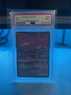 Pokemon TCG 2023 Ultra Premium Collection Mew EX Promo #053 PSA 9 Mint - Image 1