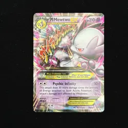 Pokemon M Mega Mewtwo EX Ultra Rare Holo TCG Card 64/162 MP - Image 1