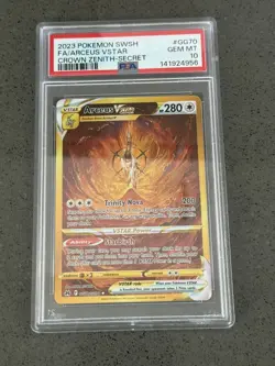 2023 POKEMON SWORD & SHIELD CROWN ZENITH SECRET FULL ART/ARCEUS VSTAR PSA 10 - Image 1