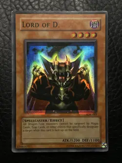 Yugioh Lord Of D. SDK-041 Foil Shift Misprint Error - Image 1