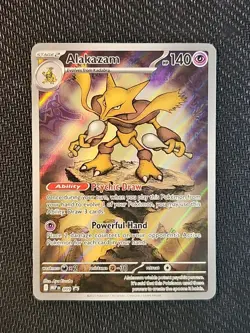 Pokemon TCG Alakazam 009 ME Mega Evolution Promo Holo Card – Near Mint - Image 1