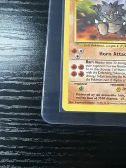 Rhydon 59/130 Base Set 2 WOTC Vintage Pokemon - Image 2
