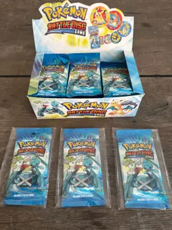 *FLASH SALE* 3x *RARE* 2011 Sealed Pokemon Booster Pack - Battle Disc Game - Image 1