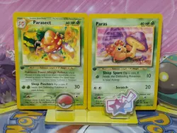 Parasect 35/64 1st Edition & Paras 47/64 1st Edition Neo Revelation Pokemon Nm-M - Image 1