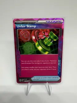 Pokemon TCG Unfair Stamp 165/167 Trainer Twilight Masquerade - Image 1