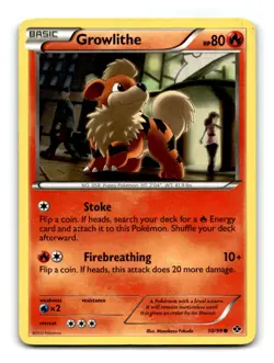 Growlithe - #10/99 - Common - Pokemon Card-LP - Image 1