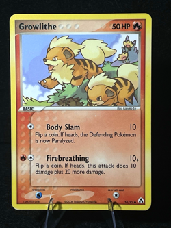 Pokemon TCG Growlithe 55/92 EX Legend Maker Regular LP 2006 Nintendo EX Era - Image 1