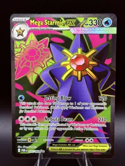 Mega Starmie ex 102/088 - Full Art Ultra Rare - Pokemon TCG: Perfect Order - NM - Image 1