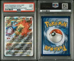 2022 POKEMON SWSH BLACK STAR PROMO #262 FULL ART/CHARIZARD VSTAR PSA 9 - Image 3